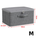 Axyaa Foldable Storage Boxes with Lid - Large Capacity Organizer for Wardrobe