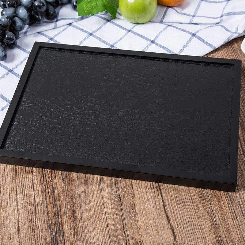 Axya Solid Wood Tray: Versatile Storage for Living Room Organization