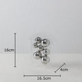 Acrylic Round Vase by Axyaa: Transparent Geometric Plant Pots for Stylish Room Decor