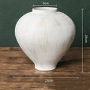 Axyaa Retro Chinese-style Porcelain Flower Vase Set - Earthenware & Kiln-transformed Accessories