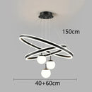 Axyaa Nordic Stair Chandelier Pendant Lights, Ceiling Light for Living Room Bedroom Dining Room