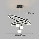 Axyaa Nordic Home Decoration Stair Chandelier Living Room Bedroom Dining Room Pendant Lights Ceiling Light Indoor Lighting