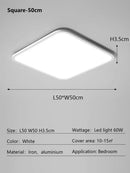 Axyaa Modern Round LED Dimmable Ceiling Light for Bedroom and Study Room