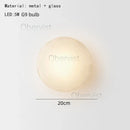 Axyaa Nordic Glass Wall Light 20cm Gold Black Metal Sconce