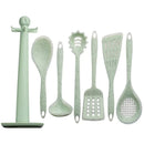 Axyaa Silicone Wooden Handle Kitchenware Set