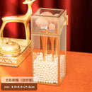 Axyaa Glass Makeup Brush Holder & Organizer: Cosmetic Desk Container for Lipstick, Eyebrow Pencil
