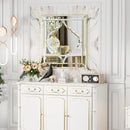 Axyaa Square Mirror 600/800mm Modern Gold Edge Accent for Home Decor