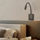 Axyaa LED Gooseneck Wall Lamp USB with Switch Bedroom Bedside Light