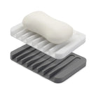 Axyaa Silicone Self Draining Soap Dish | Bathroom Soap Holder and Shower Storage Rack