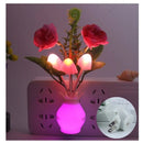 Axya LED Night Light with Auto Sensor Rose Flower Mushroom Design