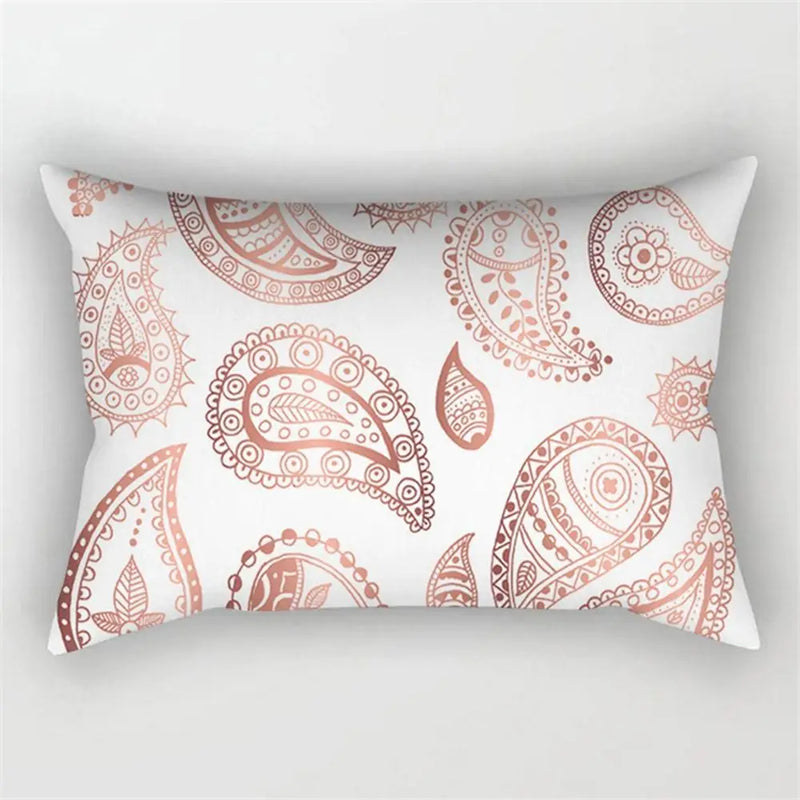 Axyaa Geometric Striped Rectangular Pillowcase for Home Decor