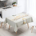Axyaa Eid Mubarak Mosque Tablecloth: Waterproof, Anti-fouling, Islamic Home Decor