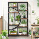 Axyaa 5-Tier Industrial Bookcase Etagere: Freestanding Tall Bookshelves Display Shelf