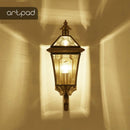 Axyaa Nordic Copper Outdoor Wall Light: Waterproof LED Garden Lamp