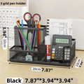 Axyaa Mesh Desk Organizer with 9 Compartments and Drawers, Pencil Holder for Office