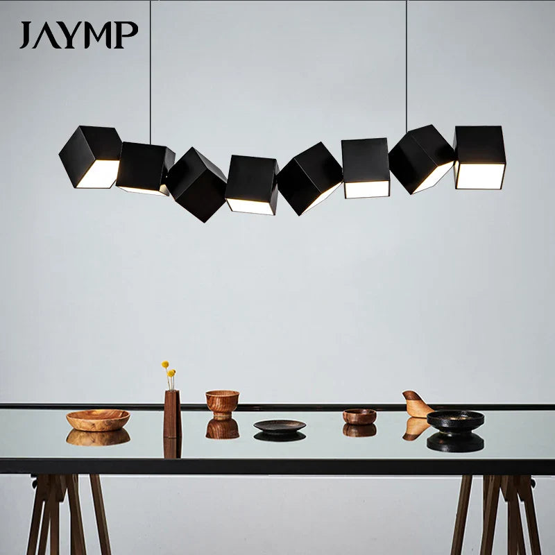 Modern Nordic Box Pendant Chandelier by Axyaa for Dining Living Office Decor