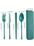 Axyaa Plastic Tableware Set for Picnics, Camping, Student Supplies