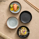 Axyaa Circular Seasoning Dish Set - Molecular Cuisine Snack Plate & Sauce Dish