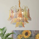 Axyaa Colorful Glass Ceiling Chandelier for Kitchen Dining Living Room