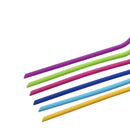 Axyaa Kids Silicone Straws - 6 Vibrant Reusable Straws for Water, Juice, Cocktails