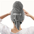 Axyaa Pink Large Hair Towel Wrap for Fast Drying Women's Hair