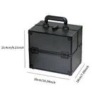 Axyaa Makeup Train Case Jewelry Box Organizer, Large Capacity Handle Included