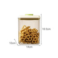 Axyaa Food Storage Box: One-Button Press, Large Capacity, Transparent Container