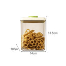 Axyaa Food Storage Box: One-Button Press, Large Capacity, Transparent Container
