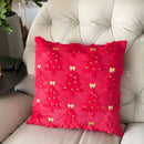 Axyaa Christmas Theme Embroidered Pillow Cover 45x45cm - Home Sofa Decoration
