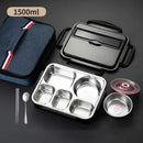 Axyaa 1500ML Stainless Steel Thermal Lunch Box Soup Bowl Leak-Proof Bento Box