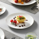 Axyaa 16/32-Piece White Bone Tableware Set with Golden Rim, Dinnerware & Bowl Set