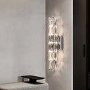 Axyaa Crystal LED Wall Sconce: Modern Luxury Home Lighting for Bedside, Foyer, Hotel Room
