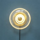 Nordic Glass Wall Lamp Touchable Switch Modern Indoor Bedroom Lighting - Axyaa