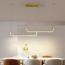 Axyaa Gold Pendant Light: Modern, Energy-Efficient, Adjustable for Dining Room