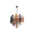 Axyaa Green Glass Pendant LED Chandelier for Modern Living Room Lighting