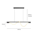 Axyaa Nordic Minimalist Metal Black Chandelier Bar Office Indoor Lighting
