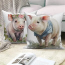 Axyaa Animal Print Decorative Pillowcase for Sofa, Car, Living Room