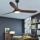 Axyaa Industrial Vintage Ceiling Fan with Remote Control - Retro Wood Blower
