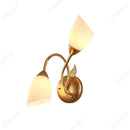 Axyaa LED Glass Dual Head Wall Lamp for Bedrooms and Living Rooms