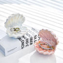 Axyaa Pink Shell Ceramic Tray - Home Decor & Jewelry Organizer