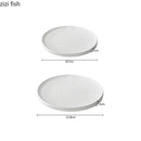 Axya Ceramic Dinner Plate: Creative & Stylish Steak Dessert Snack Tableware