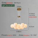 Axyaa Bubble Ball Pendant Light for Creative Restaurant and Bedroom Decor