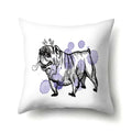 Axyaa Cartoon Animals Plush Cushion Cover 45x45cm Cute Cats and Dogs Pillowcase