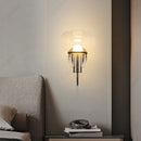 Axyaa Glass Lampshade Wall Lamp for Bedroom Decoration