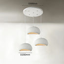 Axyaa Wabi Sabi 3-Light Grey Chandelier - Simple Nordic Design