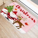 Axyaa Santa Elk Welcome Mat for Home, Kitchen, Bathroom Floor Decor