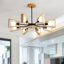 Axyaa Windmill Chandelier with E27 LED Lights for Modern Living Room & Bedroom
