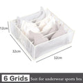 Axyaa Underwear Drawer Organizer: Foldable Closet Divider for Underpants, Socks, Bra