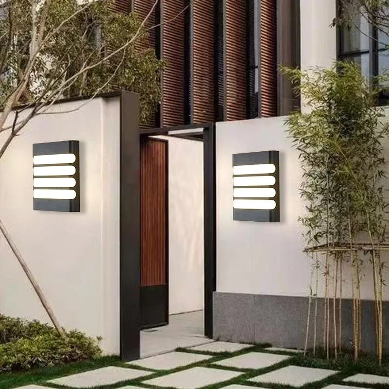 Axya Outdoor LED Wall Lamp: Waterproof Garden Balcony Entryway Sconce