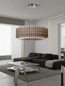 Luxury Crystal Ceiling Chandelier LED by Axyaa: Modern Nordic Light Fixture for Living Room, Bedroom